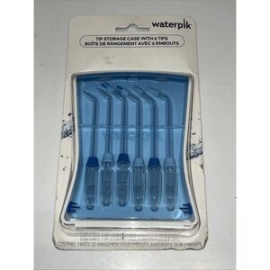 Genuine Waterpik Water Flosser Tips Storage Case & 6 Ct. Replacement Tips TS100E